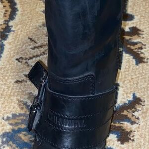 Harley-Davidson Black Leather Riding Boots